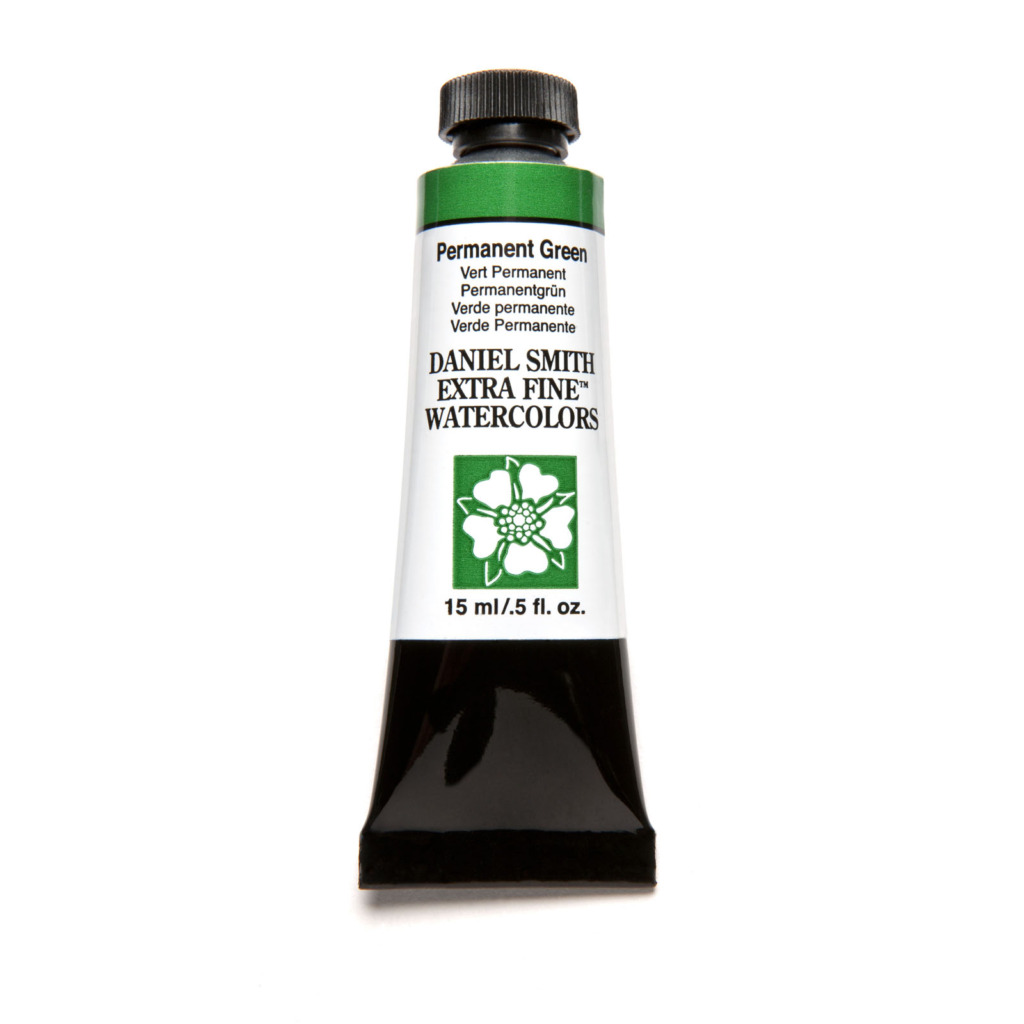 Daniel Smith Extra Fine akvarellfärg 15 ml Permanent Green Tub Daniel Smith Extra Fine akvarellfärg 15 ml Permanent Green Tub