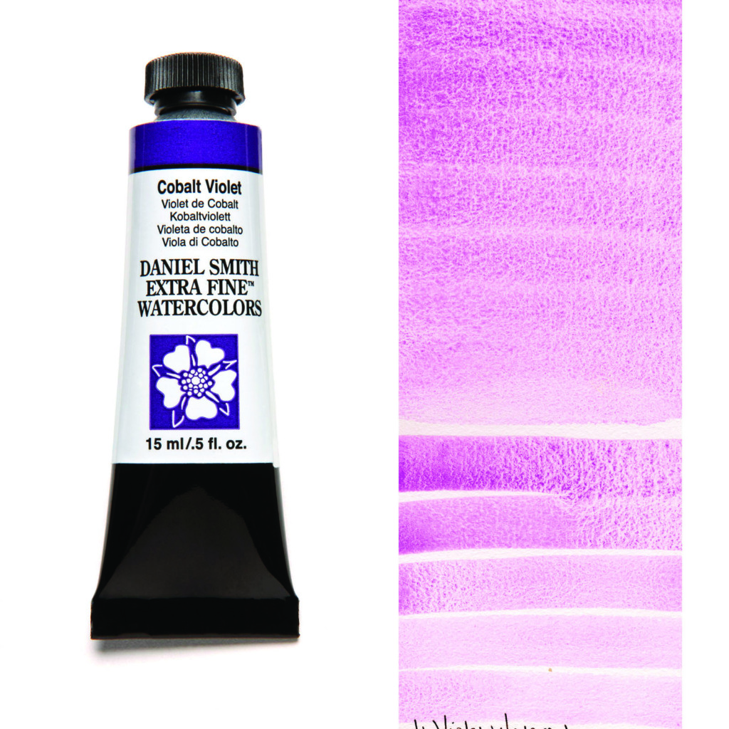 Daniel Smith Extra Fine akvarellfärg 15 ml Cobalt Violet Tub & Färgprov