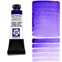 Daniel Smith Extra Fine akvarellfärg 15 ml Cobalt Violet Deep Tub & Färgprov