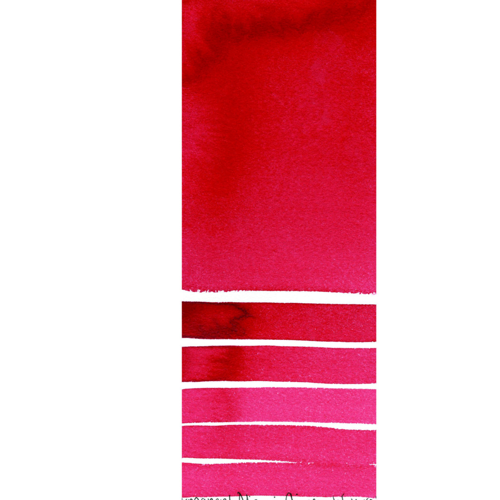 Daniel Smith Extra Fine akvarellfärg 15 ml Permanent Alizarin Crimson Tub & Färgprov