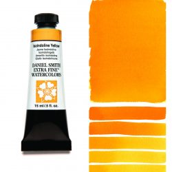 Daniel Smith Extra Fine akvarellfärg 15 ml Isoindoline Yellow Tub & Färgprov