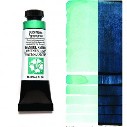 Daniel Smith Extra Fine akvarellfärg 15 ml Duochrome Aquamarine Tub & Färgprov