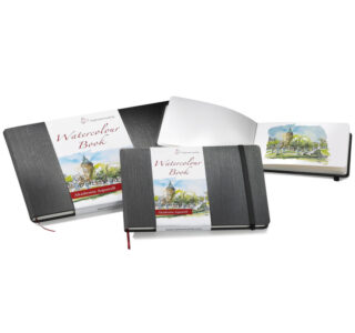 Hahnemühle Aquarellebook 200g 30 sheet Hahnemühle Aquarellebook 200 g med 30 ark och fin gräng på båda sidor hjälper konstnärer att måla akvareller, reseskisser och panoramamotiv med jämna färgövergångar och hög kontroll.