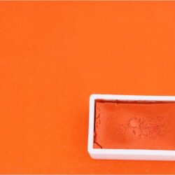 Kremer Pigmente akvarellfärg Cadmium Orange No. 1 medium helkopp Tub & Färgprov