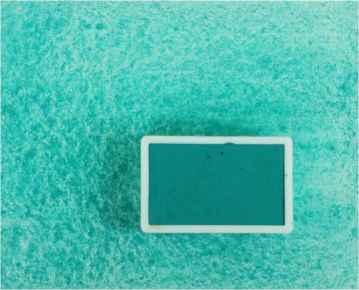 Kremer Pigmente akvarellfärg Cobalt Green Bluish A helkopp Tub & Färgprov