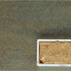 Kremer Pigmente akvarellfärg Pearl Luster IRIODIN® Glitter Bronze halvkopp Tub & Färgprov