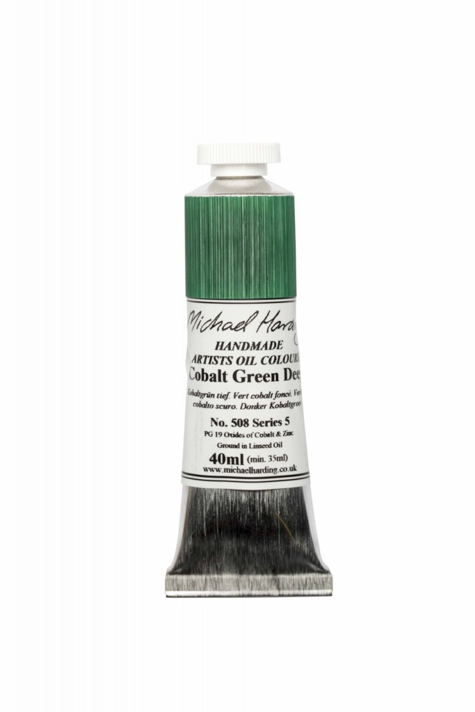 Michael Harding oljefärg 40ml Cobalt Green Deep Färgprov Michael Harding oljefärg 40ml Cobalt Green Deep Färgprov