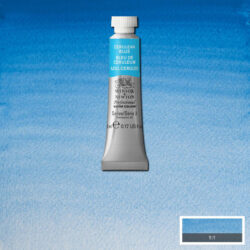 Winsor & Newton Cerulean blue 5ml Professional akvarellfärg ljus himmelsblå med granulerande struktur