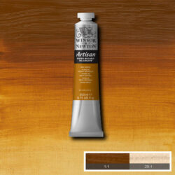 Artisan Raw Sienna Water Mixable oljefärg. vattenblandbar oljefärg, rå sienna