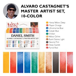 Daniel Smith Alvaro Castagnet Master Artist 10 Set akvarellfärger i tio konstnärsvalda kulörer för professionell målning