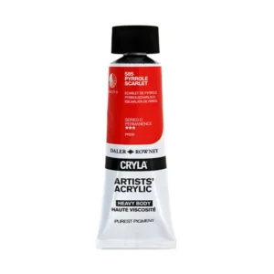 Daler-Rowney Cryla Pyrrole Scarlet PR255 Daler-Rowney Cryla Pyrrole Scarlet PR255 professionell scharlakansröd akrylfärg