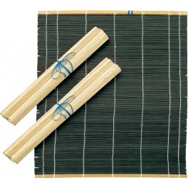 Penselmatta i bambu 30x40cm  Svart