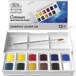 Akvarellset Cotman sketchers pocket box 12 ½ koppar