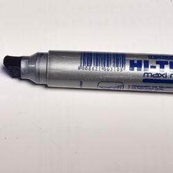 Markerpenna Blå 12mm. Permanent. Stor tuschpenna med stor bläckkapacitet