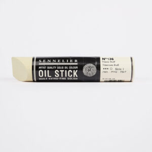 oilstick large titanium buff sennelier Sennelier Oil Stick Large Titanium Buff 136 – oljestick för konstnärer i varm benvit nyans