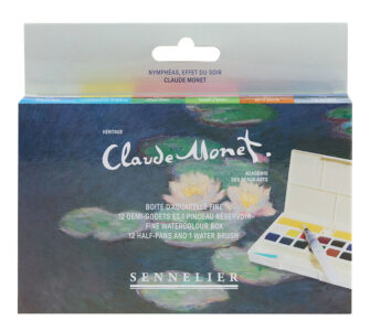 watercolorset sennelier 12 half pans claude monet Watercolorset Sennelier 12 half pans Claude Monet