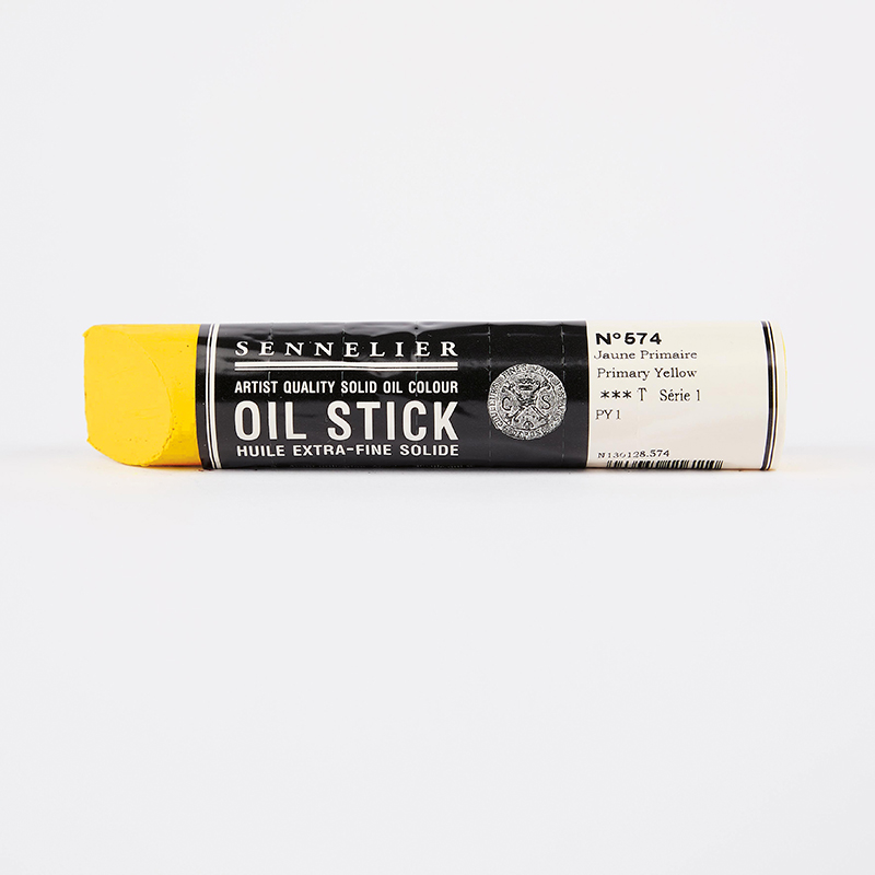 oilstick large primary yellow 96ml sennelier Sennelier Oil Stick LARGE Primary Yellow 96 ml gul oljefärg.