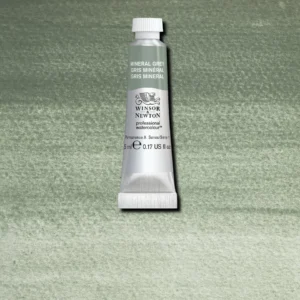 w&n mineral grey 14ml professional watercolor W&N Mineral Grey 14 ml akvarellfärg med pigment PB29, PBk19 och PW5.