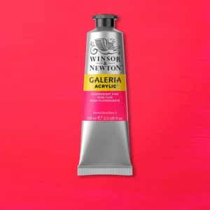 winsor&newton galeria fluorescent pink acrylic Winsor & Newton Galeria Acrylic Fluorescent Pink – intensiv fluorescerande neonrosa akrylfärg.