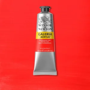 winsor&newton galeria fluorescent red acrylic Winsor & Newton Galeria Acrylic Fluorescent Red – intensiv fluorescerande neonröd akrylfärg.